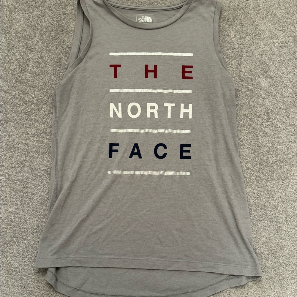 north face gray tank